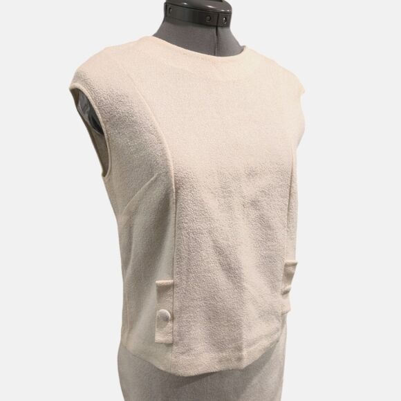 Vintage 60s Women's 2 Piece White Skirt Suit Wedding MCM‎ Rare - Picture 2 of 11